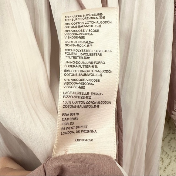 Free People Turn Heads Mauve Lace Boho Mini Dress - Picture 13 of 15